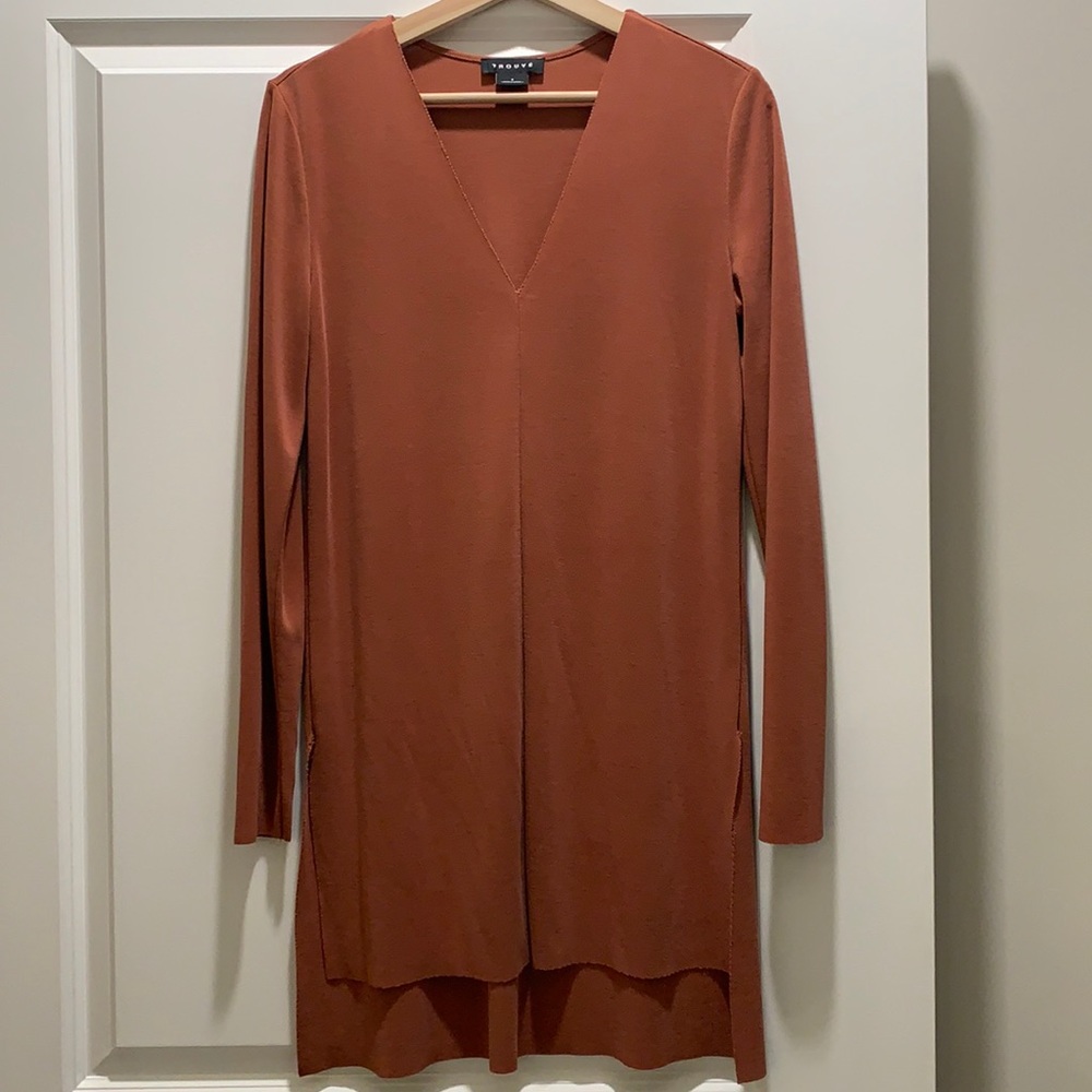 Trouve Nordstrom Rust Spice shirt dress